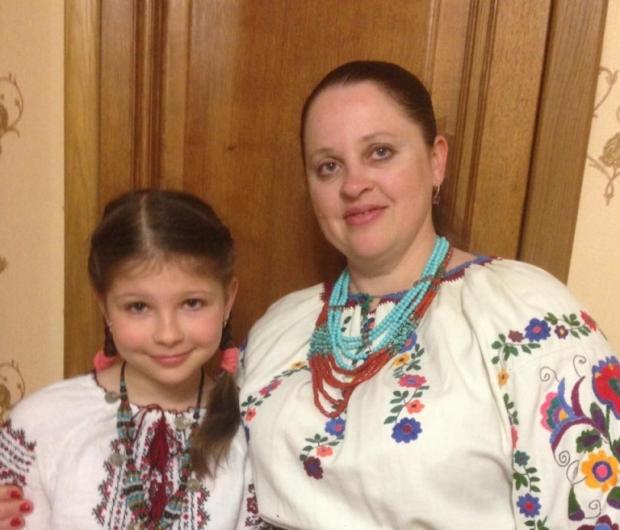 Тетяна Попова з дочкою