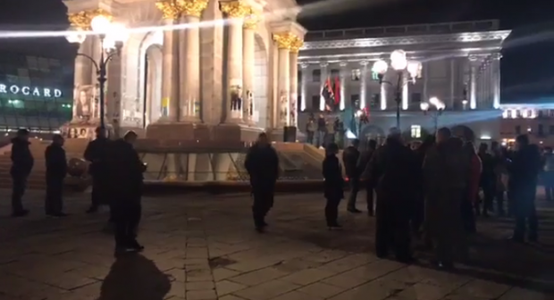 Активісти на Майдані. Фото: скріншот з відео.