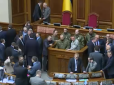 Через військових у Верховній Раді Оксана Сироїд достроково закрила засідання (відео)