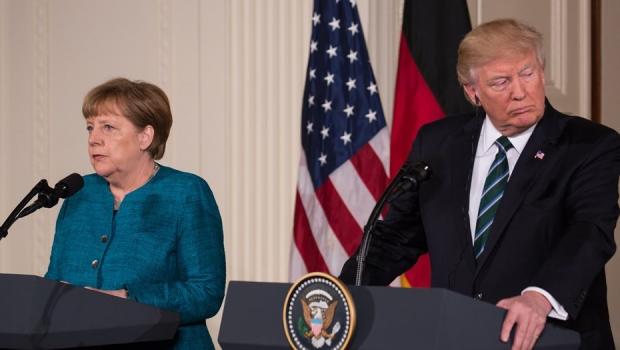 А.Меркель і Д.Трамп. Фото: globallookpress.com.
