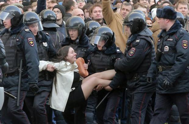 Мітинг 26 березня у Москві. Фото: соцмережі.