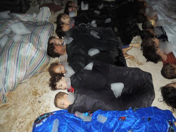 Жертви хімічної атаки в Сирії. Фото:http://photochronograph.ru/