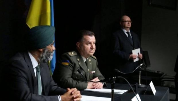 Міністри оборони України та Канади. Фото: Укрінформ.