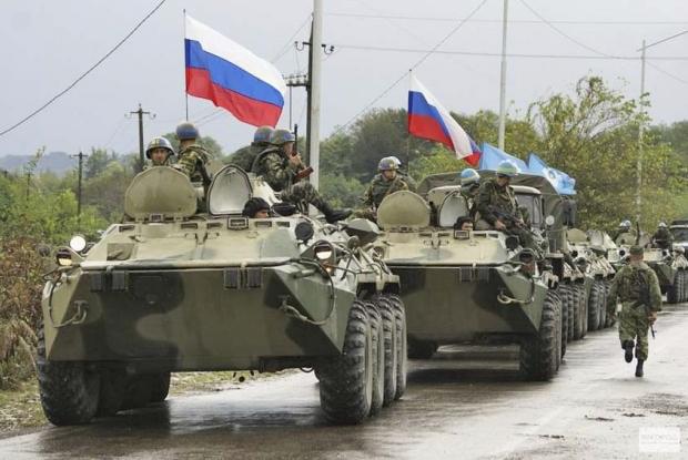 Російські військові на Донбасі. Фото: DT.ua.