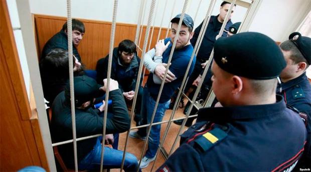 Слухання у справі про вбивство Нємцова. Фото: Фейсбук.