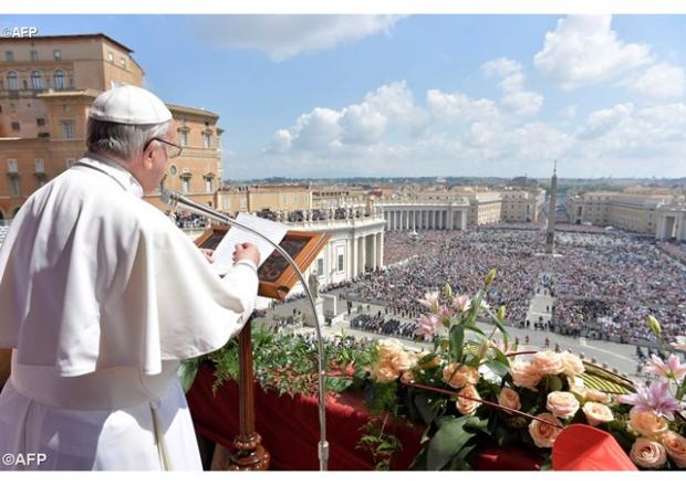 Папа Франциск на Площі Святого Петра. Фото:  AFP.
