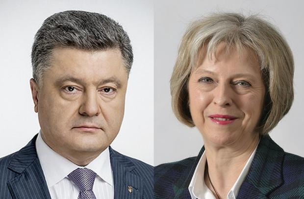 Петро Порошенко та Тереза Мей. Фото: president.gov.ua