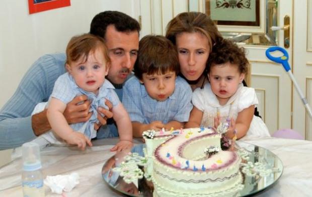 Башар Асад з дружиною та дітьми. Фото:http://news.bigmir.net/
