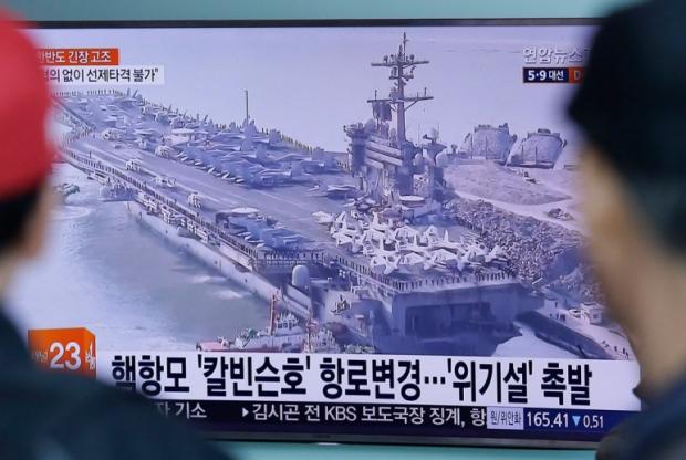 Американськкий флот наближається до КНДР. Фото: dsnews.ua.