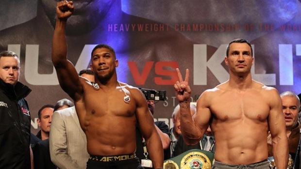 Володимир Кличко, Ентоні Джошуа. Фото: 24tv.ua