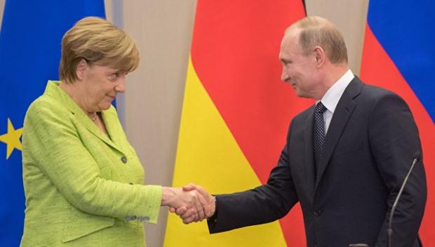 Зустріч Меркель і Путіна в Сочі. Фото:РИА Новости