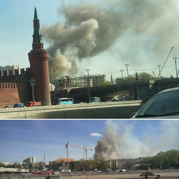 Пожежа в Москві. Фото: Интерфакс.