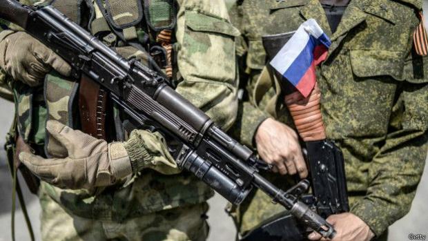 Російські військові на Донбасі. Ілюстрація:http://www.bbc.com/