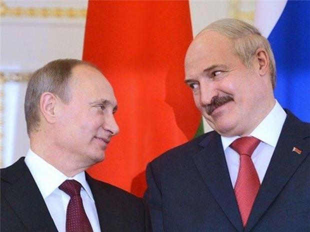 Лукашенко і Путін. Ілюстрація:infonet.vn