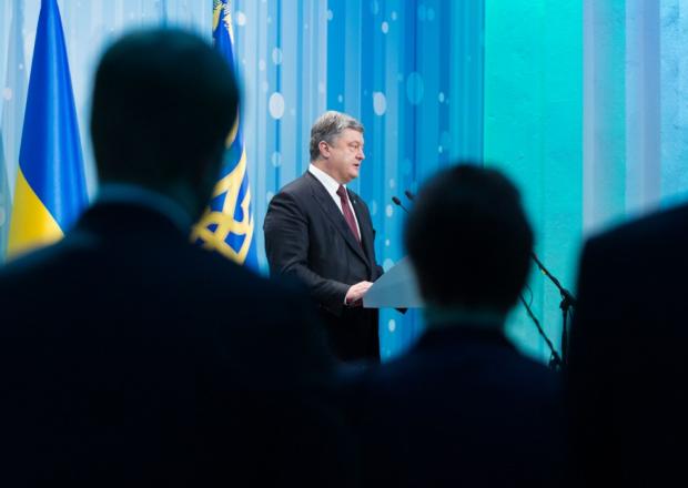 Прес-конференція П.Порошенка. Фото: president.gov.ua.