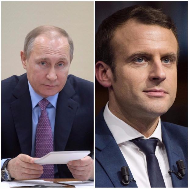 Путін і Макрон зустрінуться в Парижі 29 травня. Ілюстрація:https://ua.112.ua/