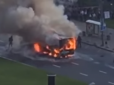 Згорів дотла: У Москві вибухнув автобус (фото, відео)