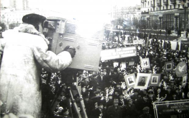 Трансляция октабрьского парада с Крещатика, 7 ноября 1951 г.