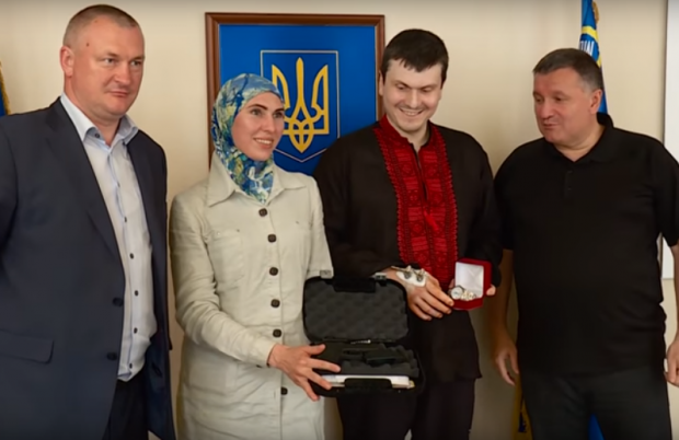Нагородження чеченських добровольців. Фото: Скрін відео