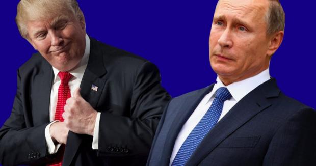 Д.Трамп і В.Путін. Фото: НТВ.