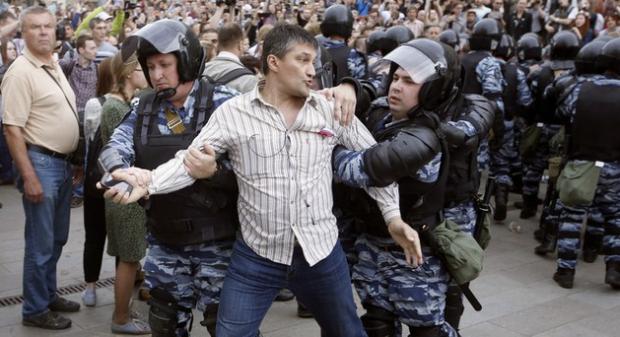 Протести у Москві. Ілюстрація:detector.media