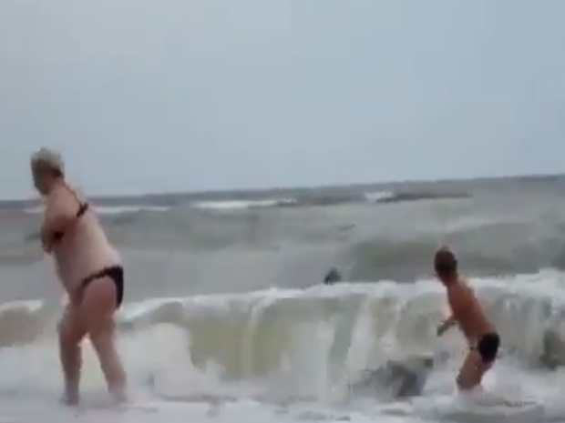 Росіяни на морі. Фото:скрін відео