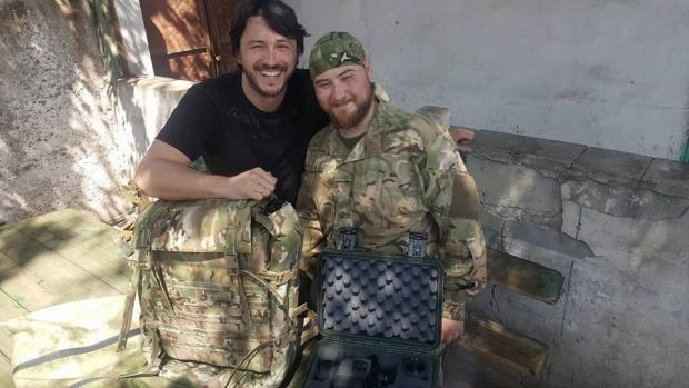 Сергій Притула допоміг українським кулеметникам. Фото:Facebook