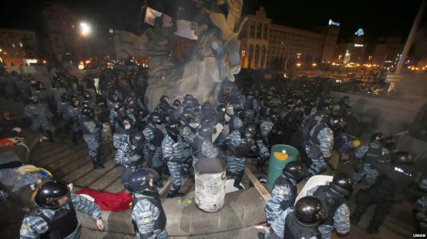 «Беркут» на Майдані, 30 листопада 2013 року. Фото: Радіо Свобода.