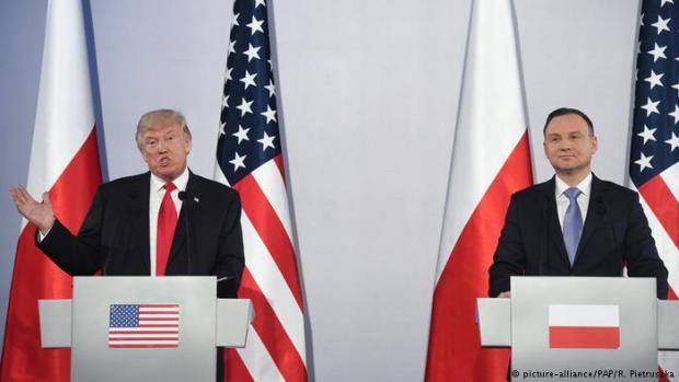 Трамп у Польщі різко розкритикував поведінку Росії. Фото: dw.