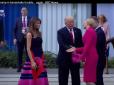 Гоноровиті перші леді та дипломатичний етикет: Із Трампом знову трапився жіночий конфуз у Польщі (відео)