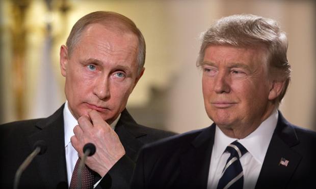 Путін і Трамп зустрілися. Ілюстрація: соцмережі.