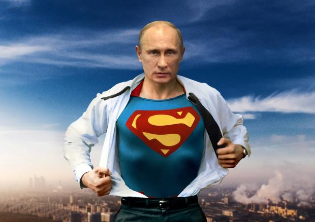 Путін - ніякий не супермен. Фото: ЖЖ.