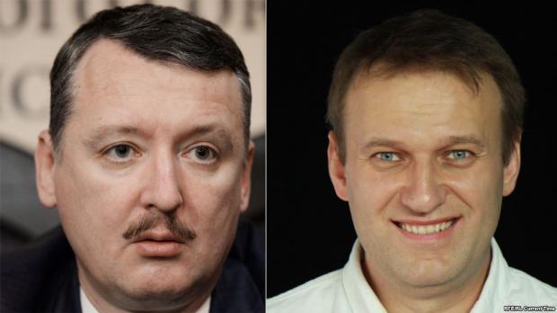 Гіркін та Навальний - це два імперця? Ілюстрація: Радіо Свобода.