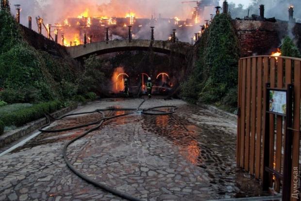 Пожежа в ресторані Одеси. Фото:http://dumskaya.net/