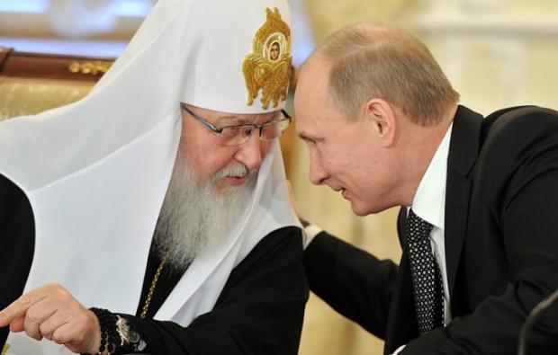 Патріарх Кирило і Володимир Путін. Ілюстрація:Newsonline24