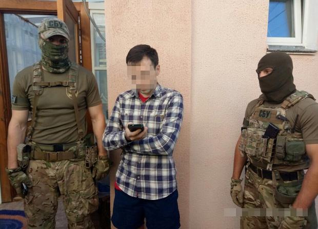 Затриманий проросійський блогер. Фото: прес-служба СБУ.
