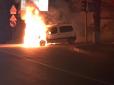 У Києві під час руху загорівся автомобіль (фото)