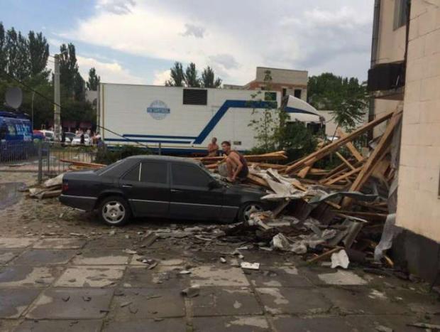 Негода у Скадовську наробила лиха. Фото:facebook