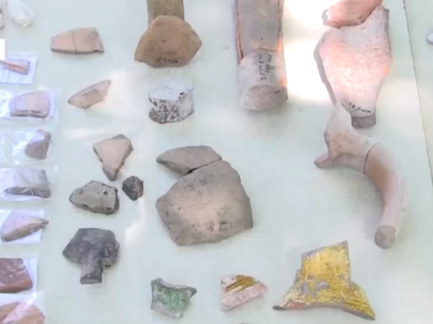 Знайдені артефакти. Фото:скрін відео