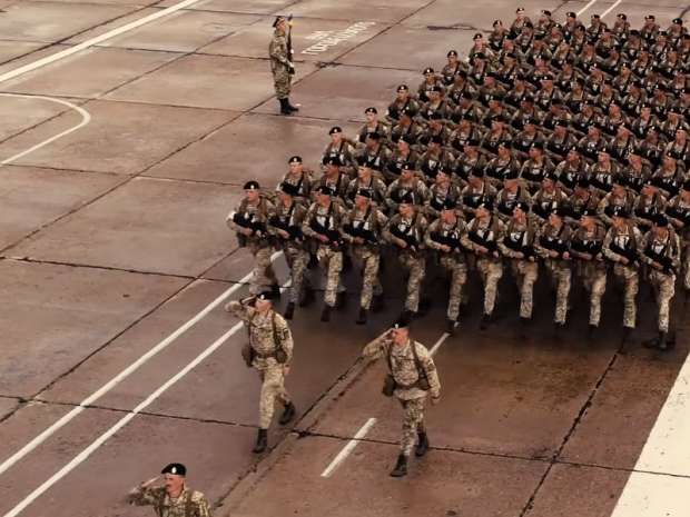 Репетиція військового параду. Фото:скрін відео