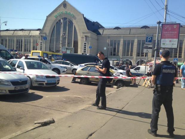 На місці інциденту у Києві. Фото: Фейсбук.