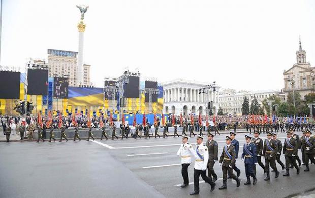 Військовий парад у Києві. Фото: РБК.