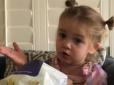 Мала дівчинка повеселила мережу враженнями про перший день у дитсадку (відео)