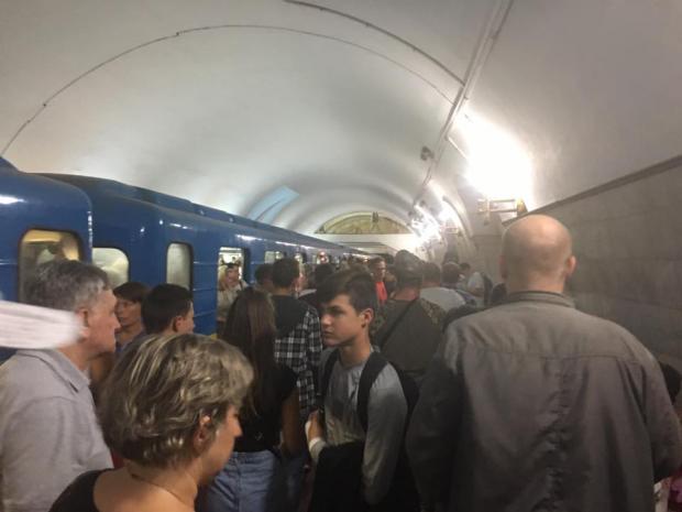 У київському метро. Фото:УНІАН