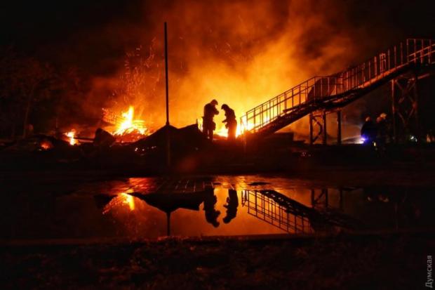 Пожежа в одеському дитячому таборі. Фото:Думская
