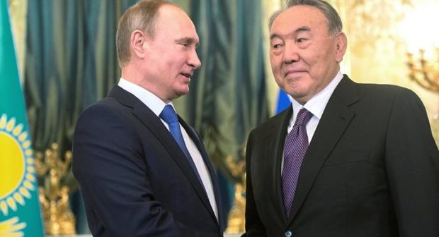 Путін і Назарбаєв. Ілюстрація:Forbes Казахстан