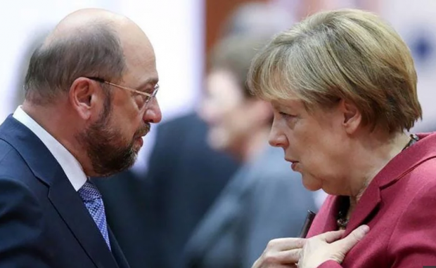 Мартін Шульц та Ангела Меркель. Фото:Politeka