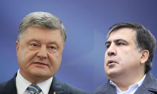 Петро Порошенко і Міхеїл Саакашвілі. Ілюстрація:Час Пик
