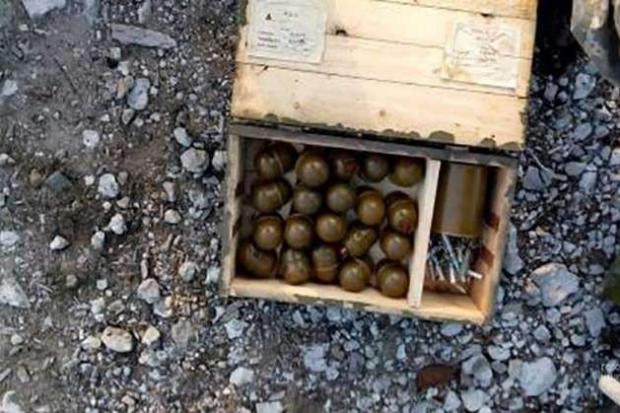 Частина виявлених гранат. Фото:прес-служба ГУ НП у Дніпропетровській області