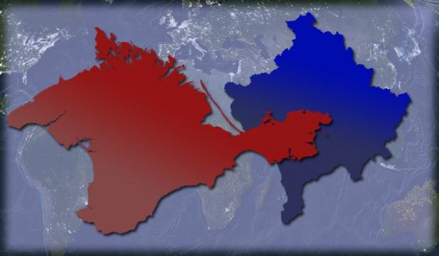 Крим і Косово. Ілюстрація:iranreview.org